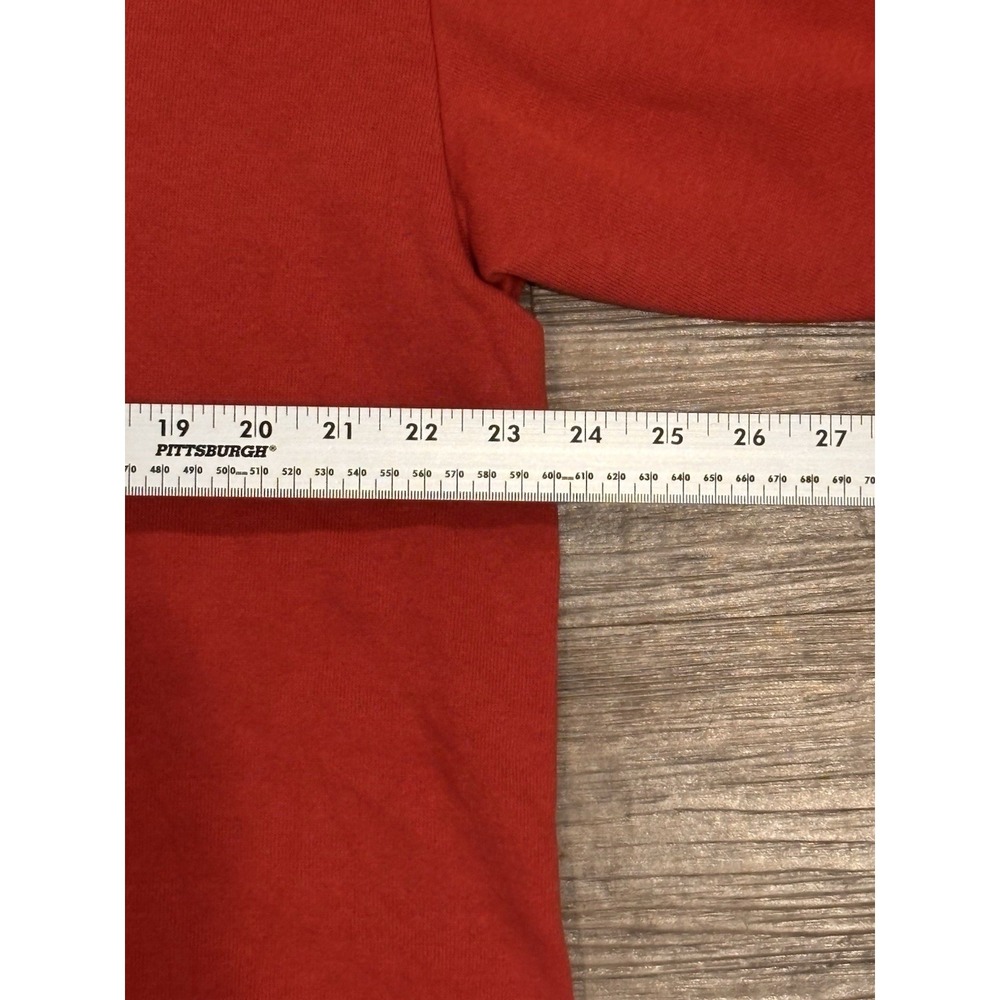 Vintage GUESS Sweatshirt 90s Y2K Triangle Southwest‎ Logo Red Boxy Crop Fits M/L - Picture 9 of 11